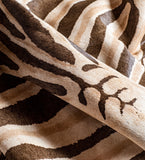 6' x 7' Brown and Black Cowhide Hand Knotted Area Rug