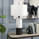 63" Matte Gold Floor Lamp with Cream Drum Shade
