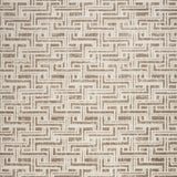 9' x 12' Brown Geometric Distressed Area Rug