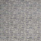 8' x 10' Blue Geometric Distressed Area Rug