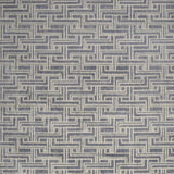 5' x 7' Blue Geometric Distressed Area Rug