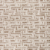 4' x 6' Brown Geometric Distressed Area Rug