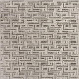 4' x 6' Brown Geometric Distressed Area Rug