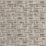 4' x 6' Gray Geometric Distressed Area Rug