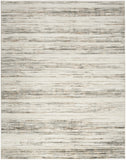 5' x 7' Cream Abstract Distressed Area Rug