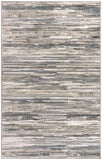 4' x 6' Cream Abstract Distressed Area Rug