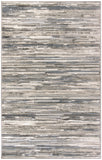 4' x 6' Cream Abstract Distressed Area Rug