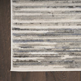 4' x 6' Cream Abstract Distressed Area Rug