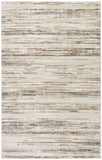 4' x 6' Cream Abstract Distressed Area Rug