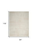 8' x 10' Cream Abstract Area Rug