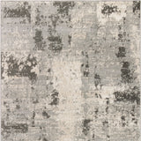 5' x 7' Cream Abstract Area Rug