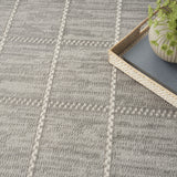 5' x 7' Cream Geometric Area Rug