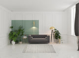 5' x 7' Gray Geometric Area Rug