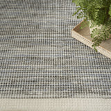 4' x 6' Gray Geometric Area Rug