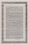 4' x 6' Gray Geometric Area Rug