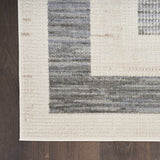 4' x 6' Gray Geometric Area Rug