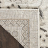 8' x 10' Cream Floral Distressed Area Rug