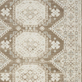 9' x 12' Blue Geometric Distressed Area Rug