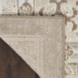 9' x 12' Brown Geometric Distressed Area Rug