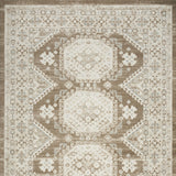 8' x 10' Blue Geometric Distressed Area Rug