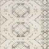 8' x 10' Brown Geometric Distressed Area Rug