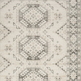 5' x 7' Brown Geometric Distressed Area Rug