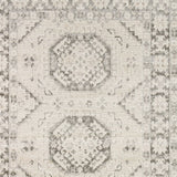 4' x 6' Brown Geometric Distressed Area Rug