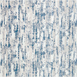5' x 8' Navy Blue Abstract Washable Non Skid Area Rug