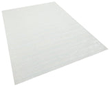 3' X 5' White Abstract Washable Non Skid Area Rug