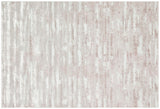 10' Pink and Off White Abstract Washable Non Skid Runner Area Rug