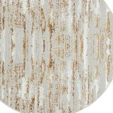 10' x 13' Beige Abstract Washable Non Skid Area Rug