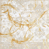 9' x 12' Gold Abstract Area Rug