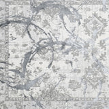 3' X 5' Gray Abstract Area Rug