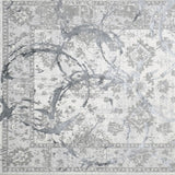 4' x 6' Gray Abstract Area Rug