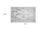 5' x 8' Gray Abstract Area Rug