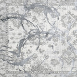 8' x 11' Gray Abstract Area Rug