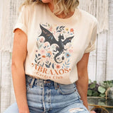 Abraxos Flower Shirt, Throne Of Glass, Dragon Rider Shirt, Fourth Wing Merch Dragon, Sarah J Maas Merch, Acotar Merch, Literature Shirt