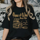 Acotar House Of Wind Book Club Shirt | Night Court Velaris House Of Wind Library Sarah J Maas Throne Of Glass, Valkyrie Reading Room Sjm Pullover Teestyle{n002}2