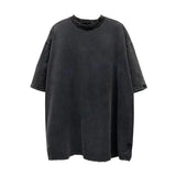 Aelfric Eden Oversized Washed Cotton T-Shirt Baggy Fashion Vintage Top Streetwear Black Soft men's t shirts