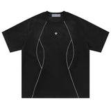 Aelfric Eden Vintage Reflective Strip Suede Tee