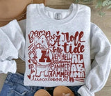 Alabama Crimson Tide Elephant T-shirt, Roll Tide Fan Shirt, University of Alabama Apparel, Bama Graphic Tee, Alabama Football Shirt, Tuscaloosa Alabama College Tee