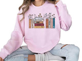 Albums As Books Sweatshirt, Trendy Aesthetic For Book Lovers, Crewneck Shirt