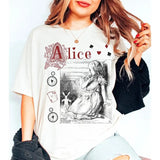 Alice in Wonderland Shirt Bookish Things Alice in Wonderland T Shirt One More Chapter Born to Read Cheshire Cat Book Shirt
