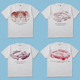 All NCAA College Team Stadium T-Shirt, Unisex Crewneck T-Shirt for Men and Women, Game Day Football Tee, College Fan Apparel, Graphic Tees