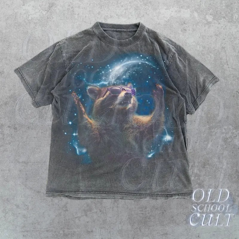 Alpha R.ac.c.oon In Space Vintage 90s Style Shirt, Retro R.ac.co.on Cool Galaxy T-Shirt, T.r.a.sh P.a.n.da Lovers,  Adult Funny 2000s Graphic Tee T-shirts, Crewnecks, Hoodies – Gifts Suitable for Anyone