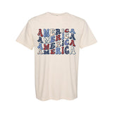 America Stars USA Colorful Graphic T-Shirt