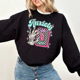 Anxiety On Off Switch Sweatshirt, Anxiety on Skeleton Hand Mental Health, Positive Thought Sweatshirt, Anxiety Sweatshirt, Psychology Gift
