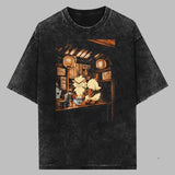 Arcanine Vintage Tee, Pokemon Graphic Tee, Arcanine Ramen T-Shirt, Anime Shirt, Gift For Pokemon Fans, Unisex Anime Gift Menswear Womenswear Top