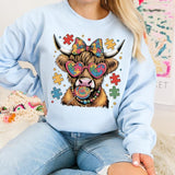 Autism Highland DTF Transfers - THIS IS NOT A SHIRT