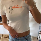 Bar Baby Tee, Coquette Baby Tee, Vintage Graphic Top, Pinterest Aesthetic Cotton Fashion